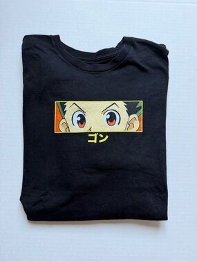 Hypland x Hunter x Hunter Gon Eyes Graphic T-Shirt Black Men's XL Anime